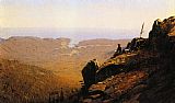 Sanford Robinson Gifford The Artist Sketching at Mount Desert, Maine painting